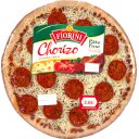 Chorizo, pizza emmental, chorizo, pate fine, cuite au four a pierre, la pizza, 450g
