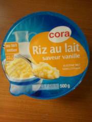 Cora riz au lait vanille 500g