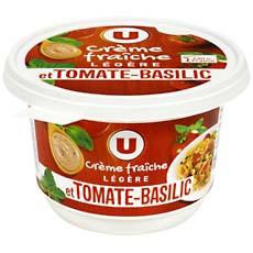 Crème fraîche légère et tomate basilic 15%mg U, pot de 20cl