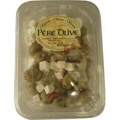 Père Olive, Olives vertes au fromage, la barquette de 400 g
