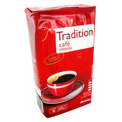 cafe moulu tradition auchan 250g