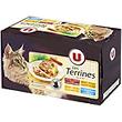 Aliment pour chat Terrines au boeuf, poulet, dinde et truite aux legumes U, 8x100g