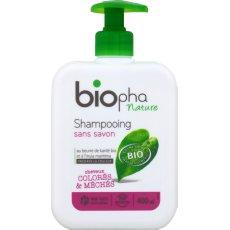 Shampooing bio pour cheveux colores et meches BIOPHA NATURE, 400ml
