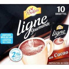 Poudre chocolatee instantanee Ligne Gourmande POULAIN, 10 dosettes, 110g
