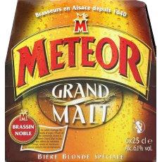 Meteor grand malt biere blonde speciale 6,1°vol 6x25cl
