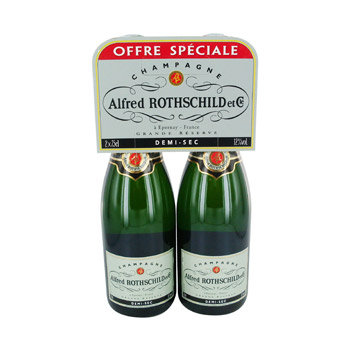 Champagne AOC 1/2 sec Alfred Rothschild & Cie 2x75cl