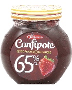 Confipote - Confiture fraise allégée en sucres