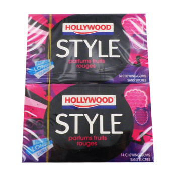 Style By Hollywood Fruits rouges sans sucres 28 gums