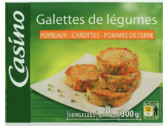 Galettes de Legumes : Poireaux/Carottes