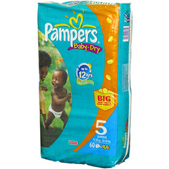Pampers couches Baby-Dry Taille 5 (24–24,9 kilogram/11–25 kg) – 4 x 60 Lot de couches (240)