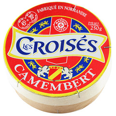 Fromage Camembert Les Croises Lait pasteurise 20% MG 250g