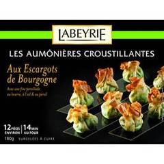 Labeyrie, Aumonieres aux escargots, la boite de 12 - 180 gr