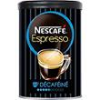 Café soluble NESCAFE espresso décaféiné, boîte de 95g