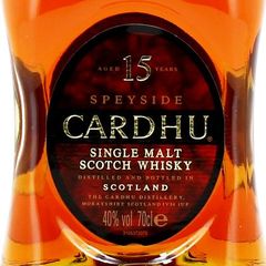 Scotch whisky single malt CARD'HU, 15 ans d'age, 40°, 70cl