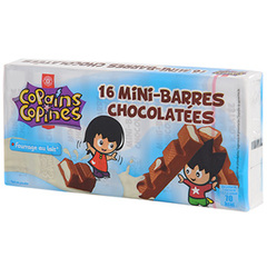 16 mini-barres Copains Copines Chocolatees fourrees lait 200g