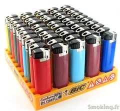 50 briquets bic maxi electronic couleur