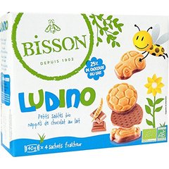 Ludino, Petits Sables Bios nappes de chocolat au lait