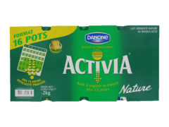 Danone, Activia - Lait fermenté nature, les 16 pots de 125 g