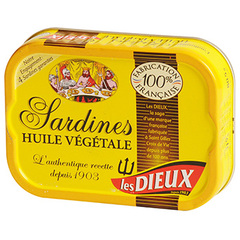 Sardines a l'huile LES DIEUX, 115g