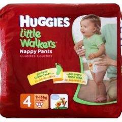Huggies, Little Walkers 4, couches-culottes, 9-15kg, le paquet de 22