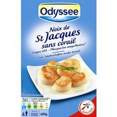 Odyssée, Noix de St Jacques sans corail, la boite de 400g