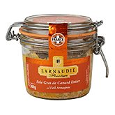 Foie gras canard J. Larnaudie Entier vieil armagnac 300g