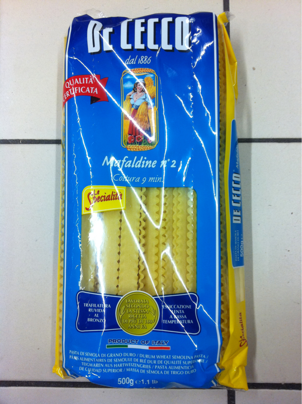 De Cecco Pâtes Mafaldine n°2 le paquet de 500 g