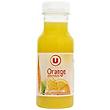 Pur jus orange avec pulpe flash pasteurisé réfrigéré U, bouteille de 250ml