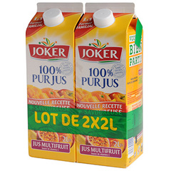 Joker pur jus multifruits 2x2l