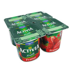 Activia yaourt fraise 4x125g