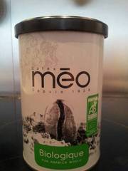 Meo, Cafe moulu BIO pur arabica, la boite metal de 250 gr