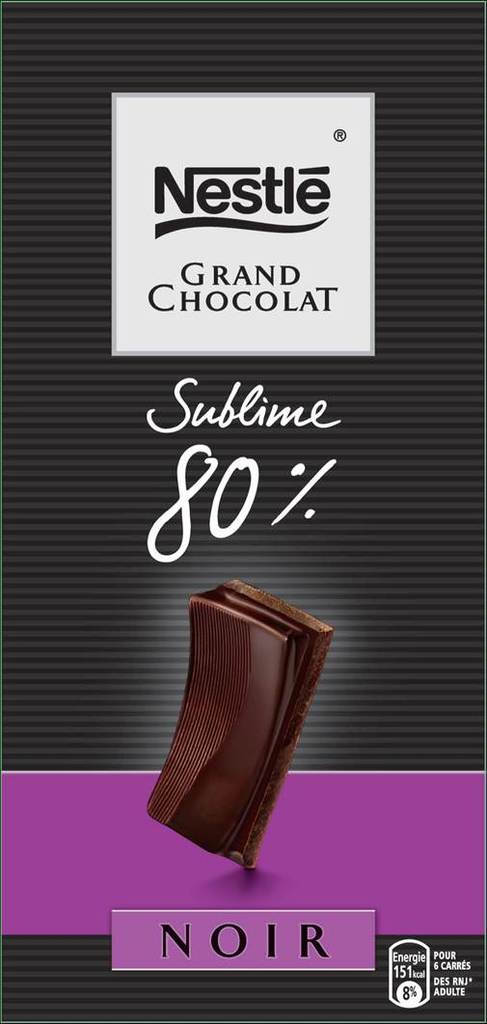 Nestle grand chocolat sublime 80% -100g