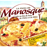 Pizza de manosque, Pizza 3 fromages , la boite de 400 gr