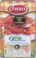 Jambon sec - Saveur d'Italie, la barquette de 6 tranches - 100g