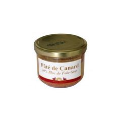 Pâté canard 20% bloc foie gras Domaine de Rouilly- 180g France