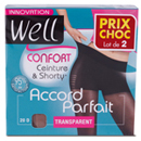 Well collant accord parfait transparent miel taille 2 x2