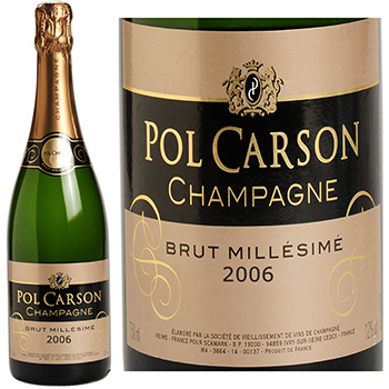 Champagne brut Pol Carson Millesime 2004 75cl