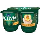 Danone Activia - Lait fermenté saveur pêche les 4 pots de 125 g