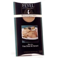 Bloc de foie gras de canard mi-cuit Fleyel etui duo 2tr.x40g