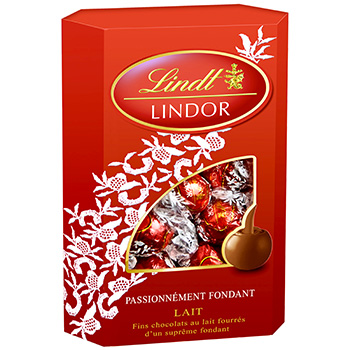 Cornet Lindor au chocolat au lait LINDT, 337g