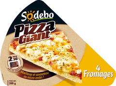 Pizza Giant 4 fromages SODEBO, 200g