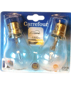 Ampoule halogène claire baïonnette 100W 240V Carrefour