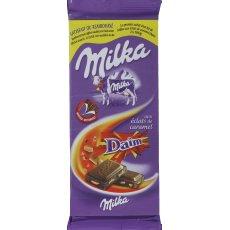 Chocolat au lait aux eclats de caramel Daim MILKA, 100g