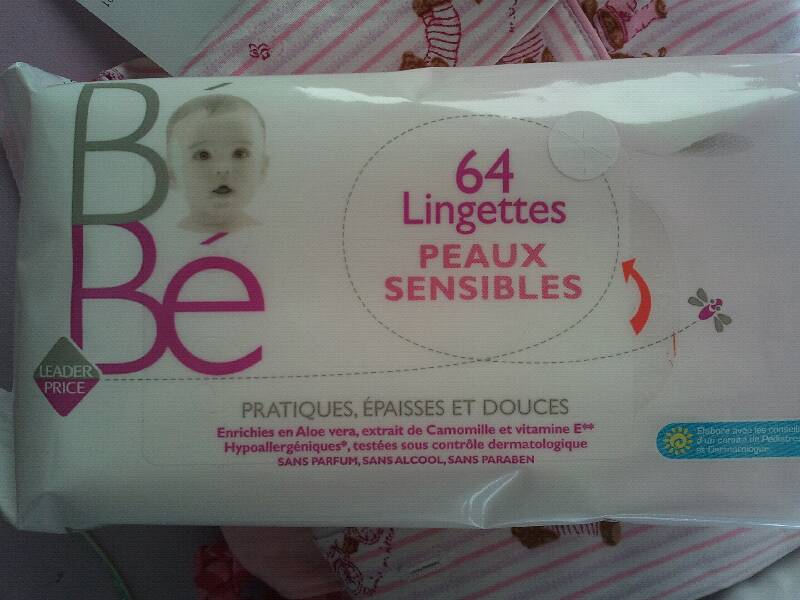 Lingettes pour bébé peaux sensibles