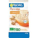 Porridge 3 céréales bio BJORG, paquet de 375g
