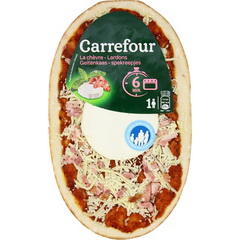 Pizza la chèvre/lardons Carrefour