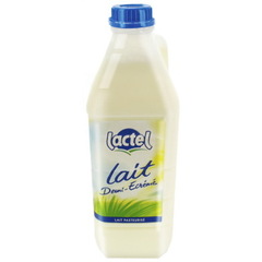Lactel lait frais pasteurise demi-ecreme bouteille 2l