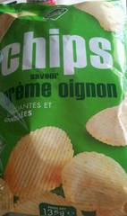 Chips ondulées saveur crème d'oignon 135g