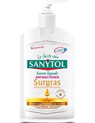 Sanytol Savon Antibactérien pour Peau Sèche/Atopique Surgras 250 ml - Lot de 5