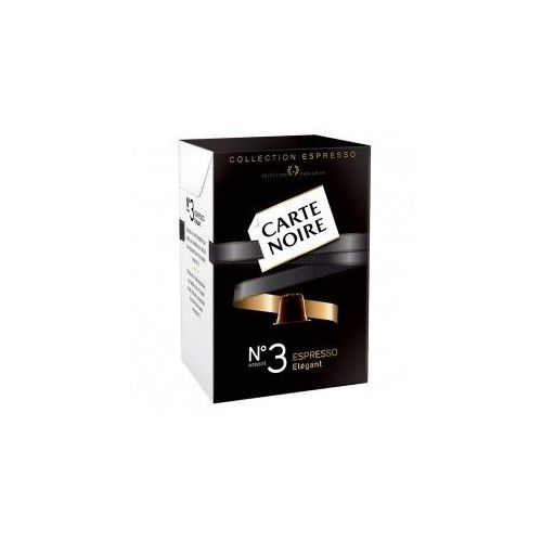 Carte noire, Café capsules espresso intensité n°3 élégant, la boite de 10 capsules - 53 g